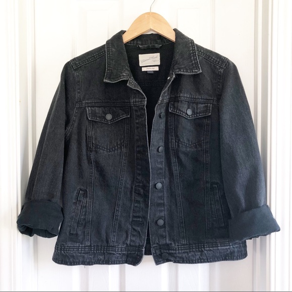 universal thread black denim jacket